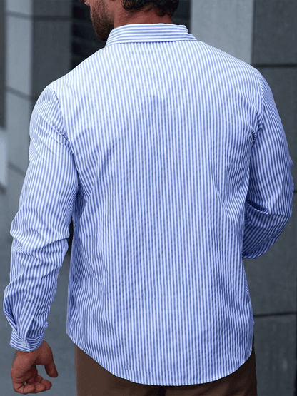 Gestreiftes Business-Casual-Hemd für Herren