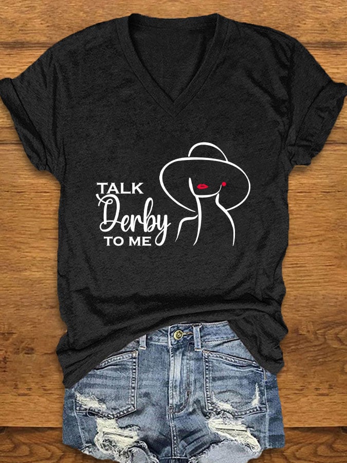 Women's "Talk Derby To Me" Printed T-Shirt