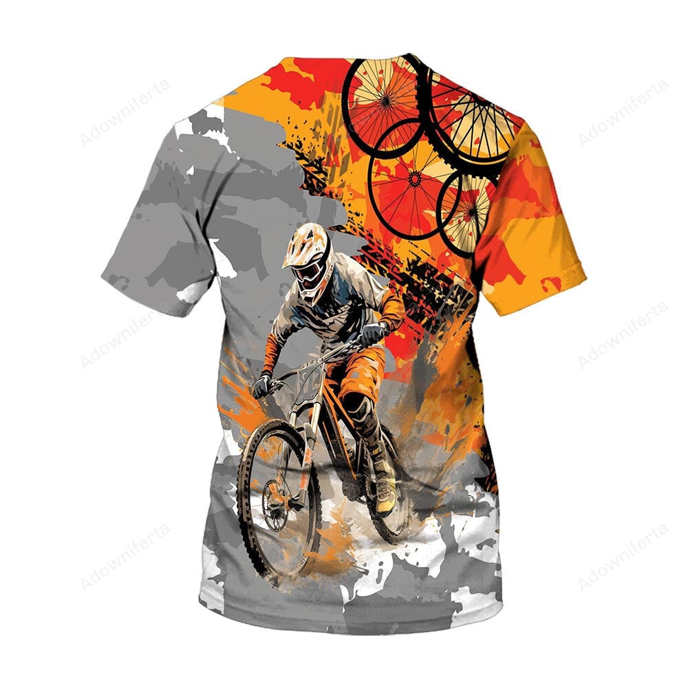 MTB Orange Camouflage T-Shirt For Men & Women