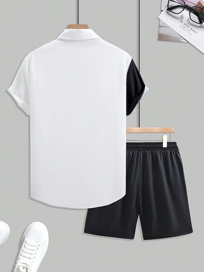 Modischer, bedruckter Freizeitanzug für Herren