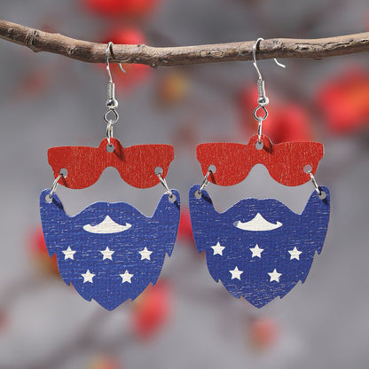 Women's 4th Of July America Flag Earrings