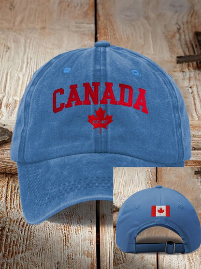 Unisex Canada 1867 Print Baseball Cap
