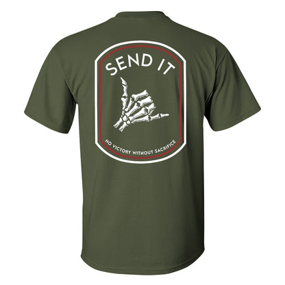 Send It Skull Printed Men's T-shirt