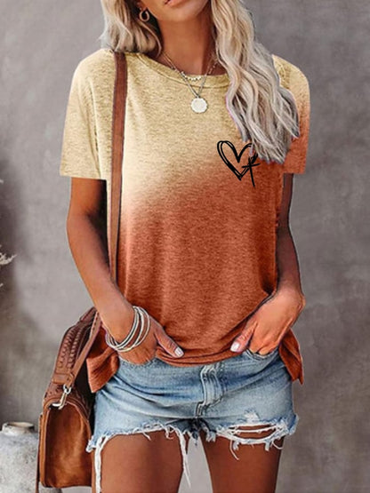 Women's Jesus Has My Back Print Casual T-Shirt