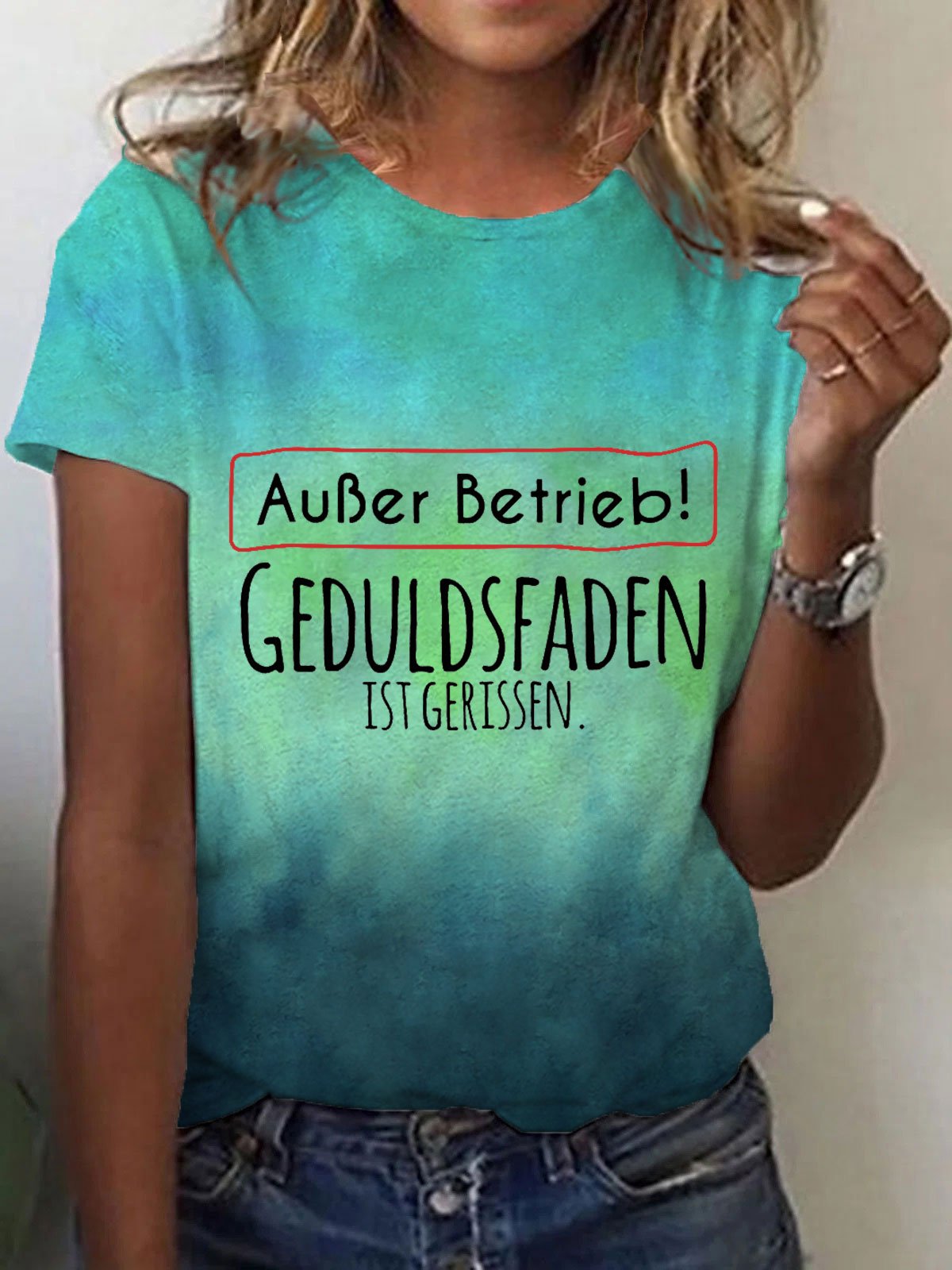 Women's Ausser Betrieb Print T-Shirt
