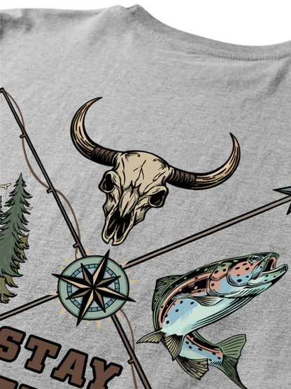 Stay Wild Embrace Adventure Unisex Classic Cotton Tee