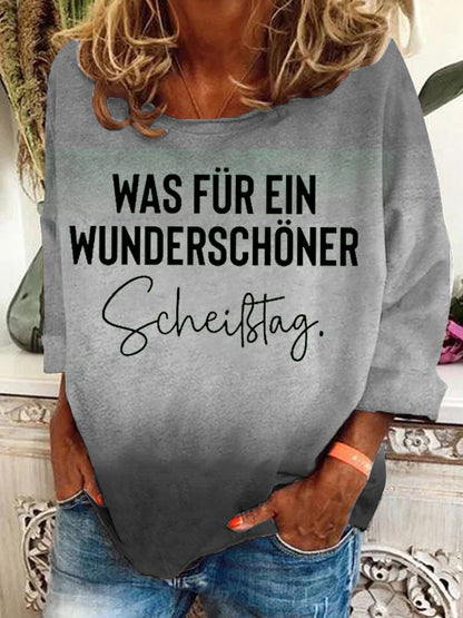 Was für ein wunderschöner Scheißtag -Sweatshirt für Damen