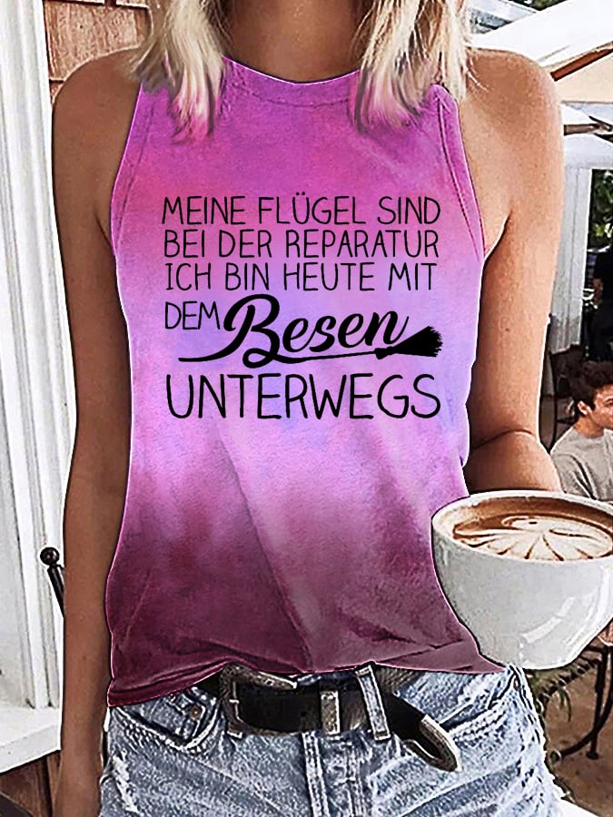 "Meine Flügel sind bei der Reparatur ..."Tank Top