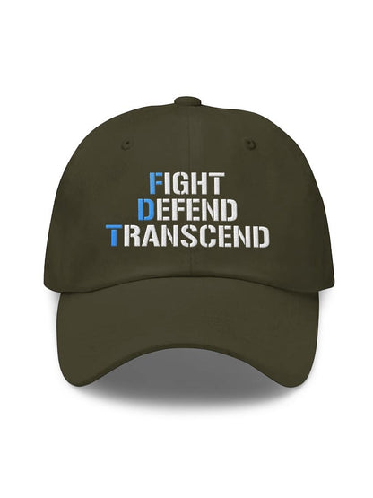 Unisex FDT Fight Defend Transcend Print Baseball Cap