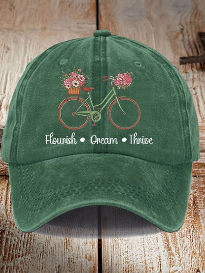 Unisex casual FTD washed cotton hat