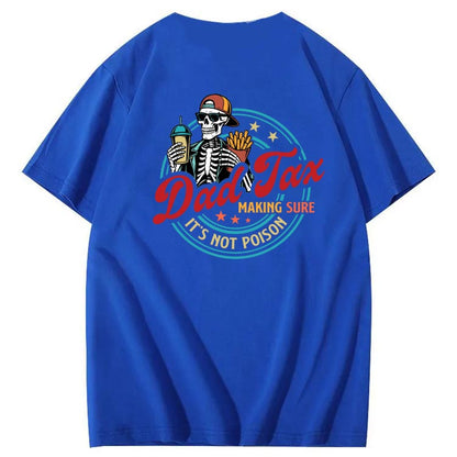 Dad Tax Pattern Print Cotton T-Shirt