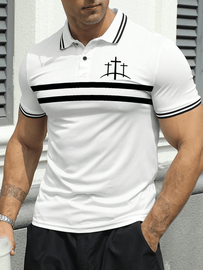 Men's Faith Print Polo Shirt