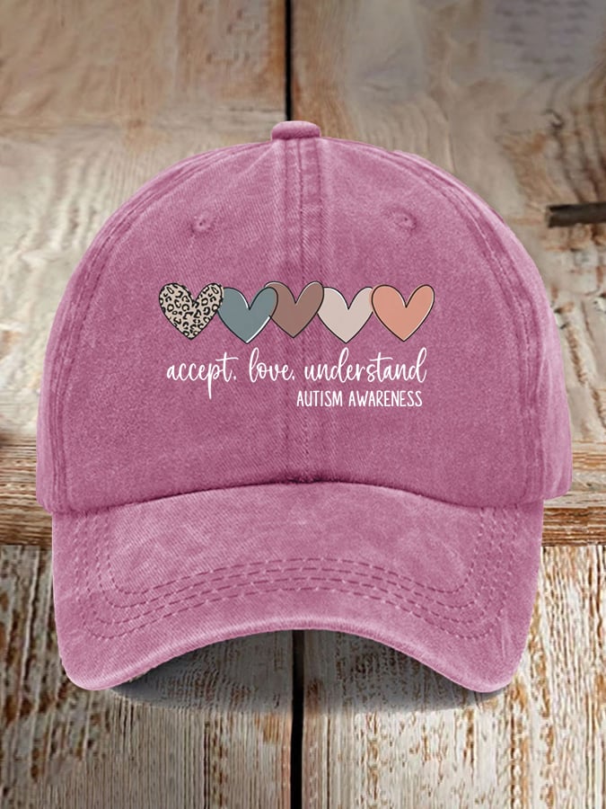 Unisex Autism Awareness Print Baseball Cap