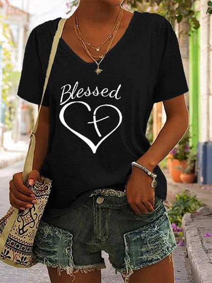 Women's jesus has my back reversible print t-shirt