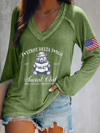 Women's FDT Print Casual T-shirt
