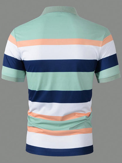 Lässiges Poloshirt für Herren mit Buchstabendruck