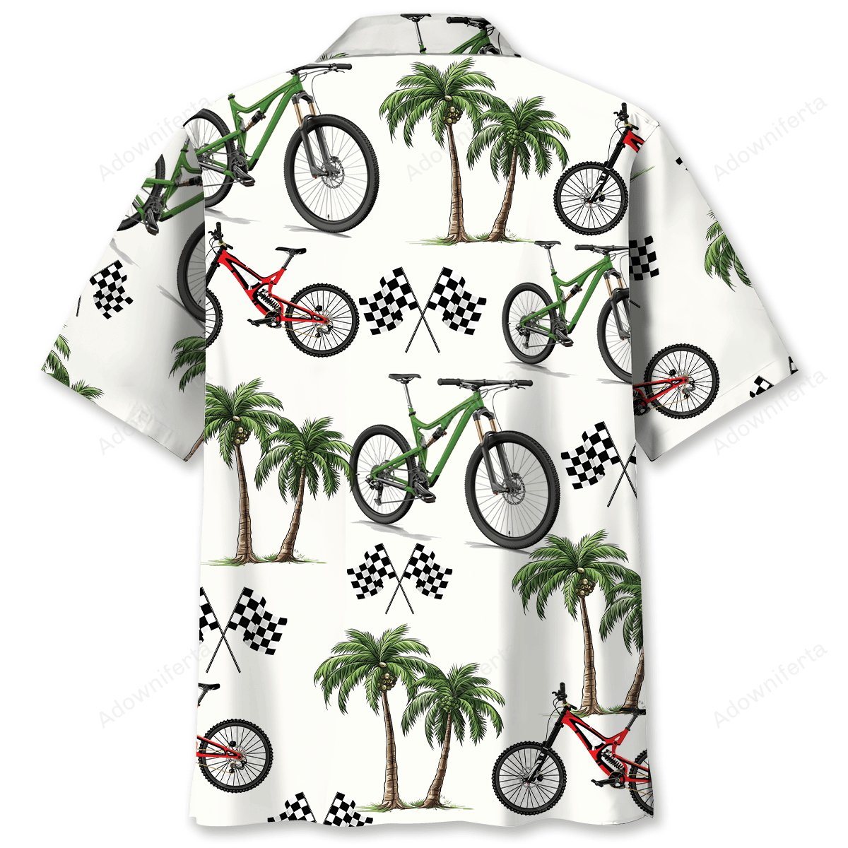 Mountain Bike Racer Hawaiian Shirt