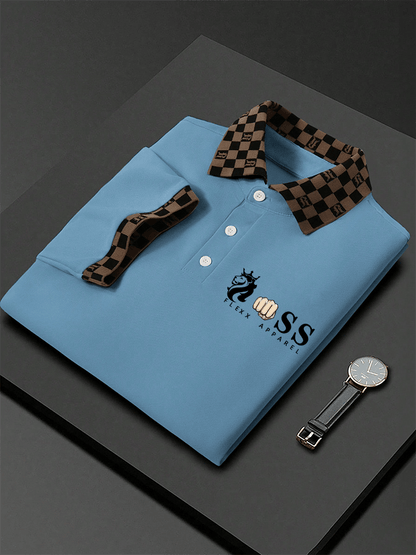 Lässiges Poloshirt für Herren mit Buchstabendruck