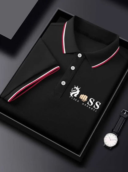 Herren Business Kontrast Polo