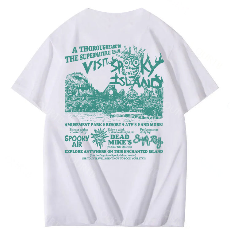 Spooky Island Halloween 100% Cotton T-Shirt