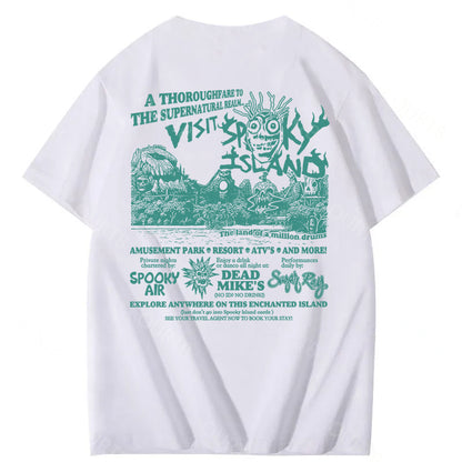 Spooky Island Halloween 100% Cotton T-Shirt
