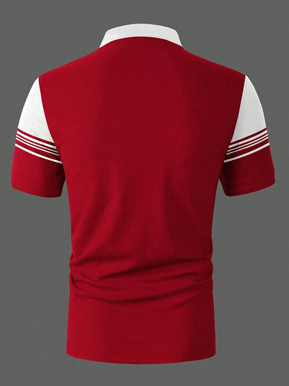 Modisches, lässiges Poloshirt mit Aufdruck für Herren