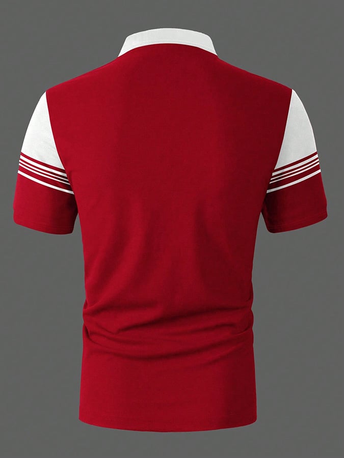 Modisches, lässiges Poloshirt mit Aufdruck für Herren