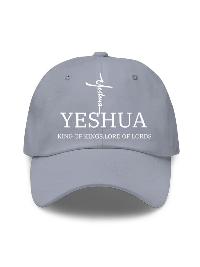 Unisex Flag Cross “Yeshua King OF Kings Lord Of Lords” Print Baseball Cap