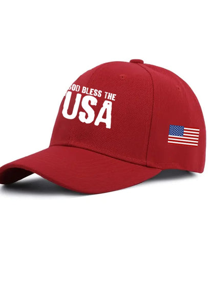 Unisex Vintage Faith "God Bless The Usa" Print Hat