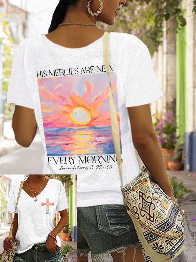 Women's His Mercies Are New Every Morning Feeling T-Shirt