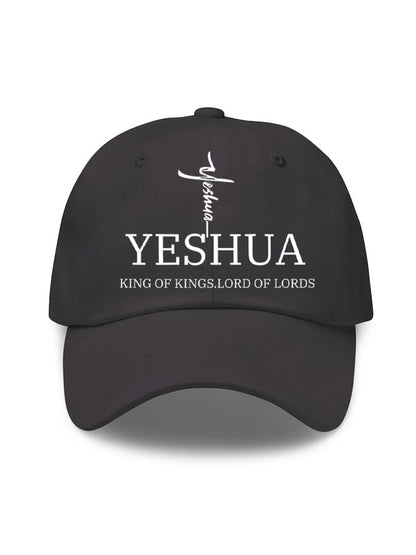 Unisex Flag Cross “Yeshua King OF Kings Lord Of Lords” Print Baseball Cap