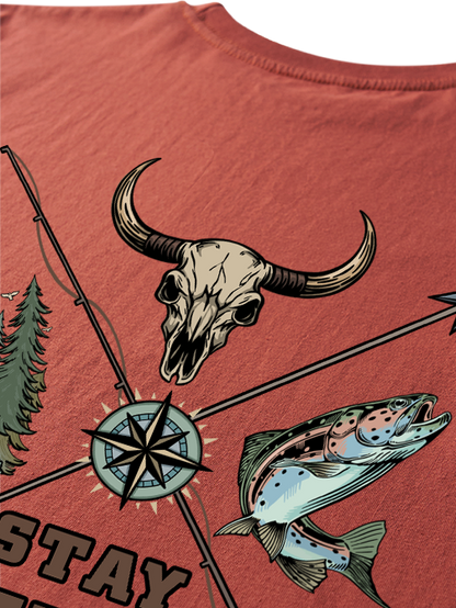 Stay Wild Embrace Adventure Unisex Classic Cotton Tee