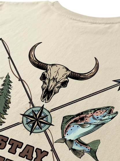 Stay Wild Embrace Adventure Unisex Classic Cotton Tee