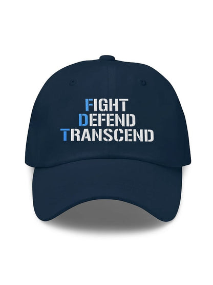 Unisex FDT Fight Defend Transcend Print Baseball Cap