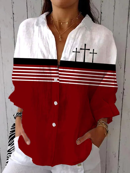 Women's Faith Printed Casual Shirt