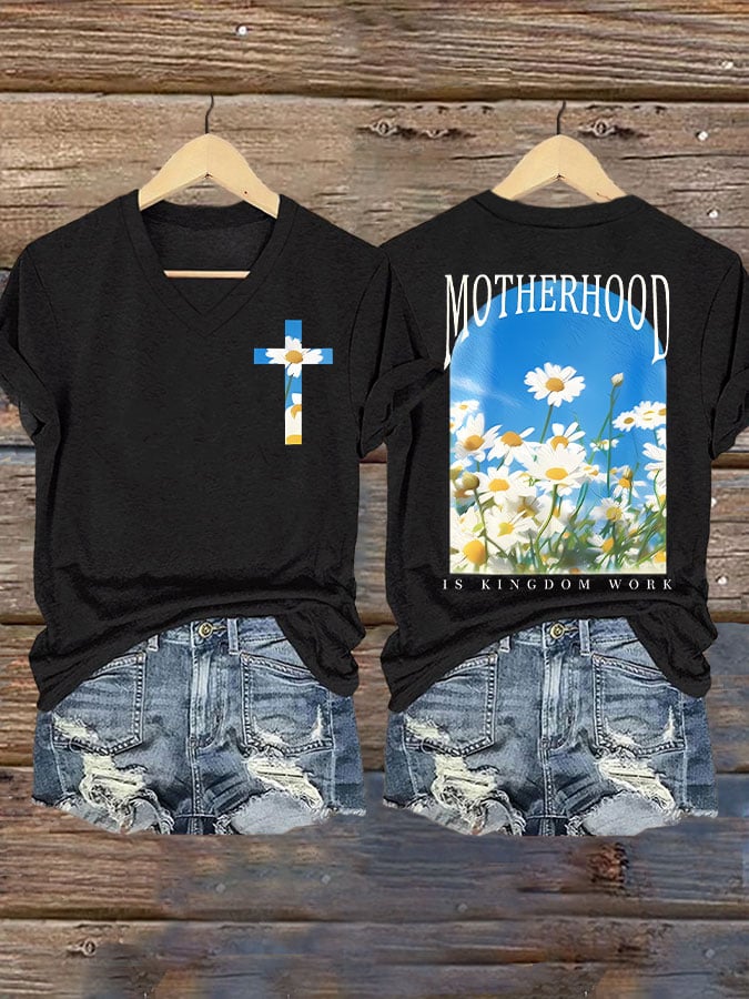 Motherhood is Kingdom Work Print T-shirt
