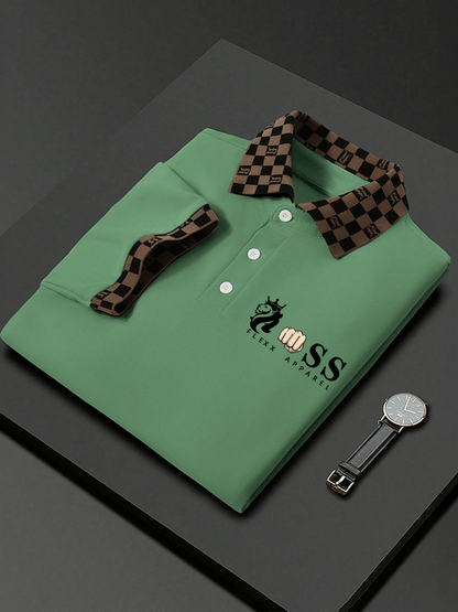 Lässiges Poloshirt für Herren mit Buchstabendruck