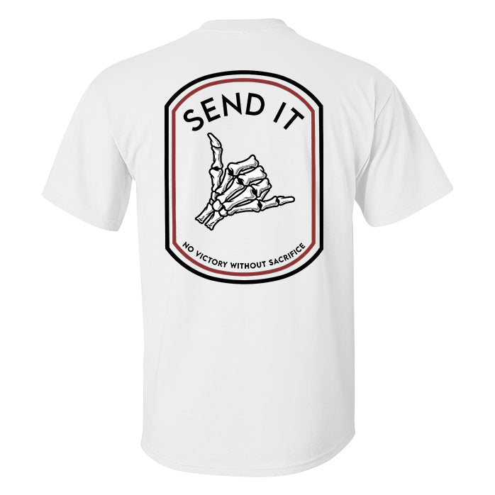 Send It Skull Printed Men's T-shirt