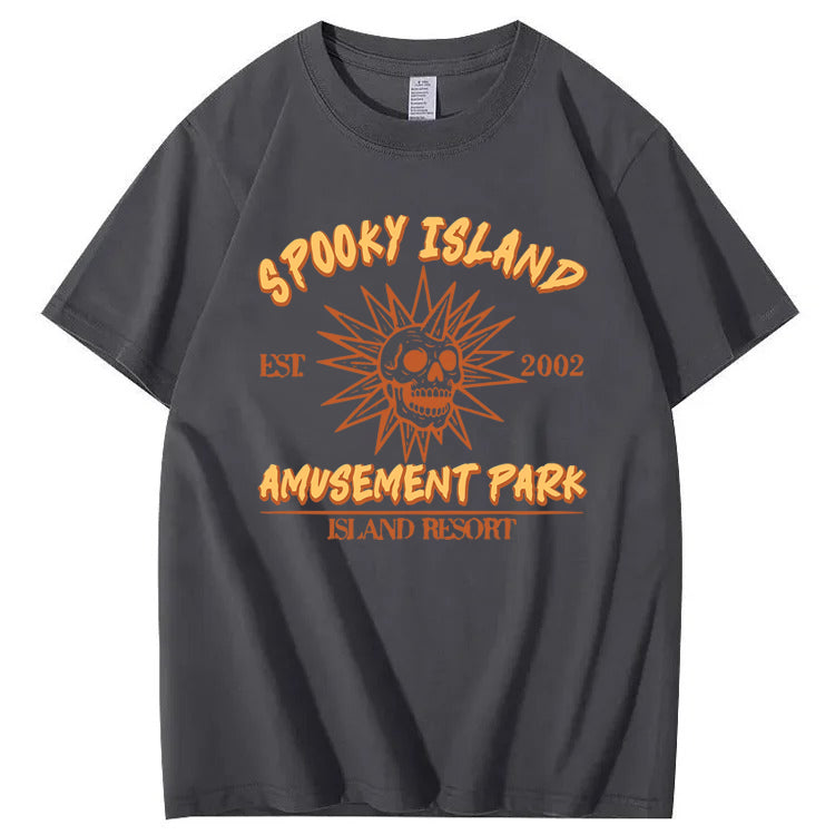 Spooky Island Halloween 100% Cotton T-Shirt