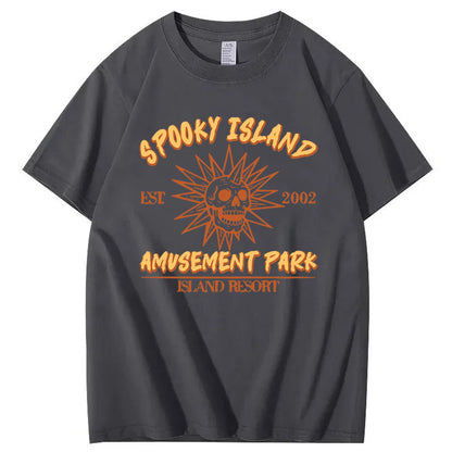 Spooky Island Halloween 100% Cotton T-Shirt
