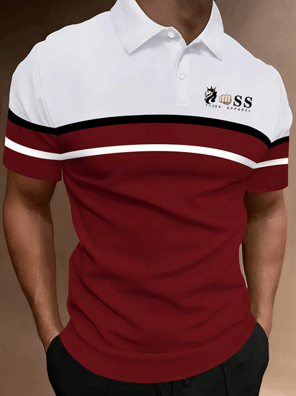 Modisches, lässiges Poloshirt mit Aufdruck für Herren