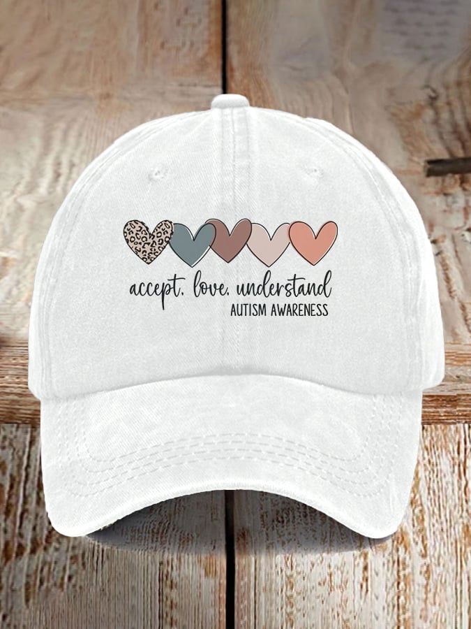Unisex Autism Awareness Print Baseball Cap