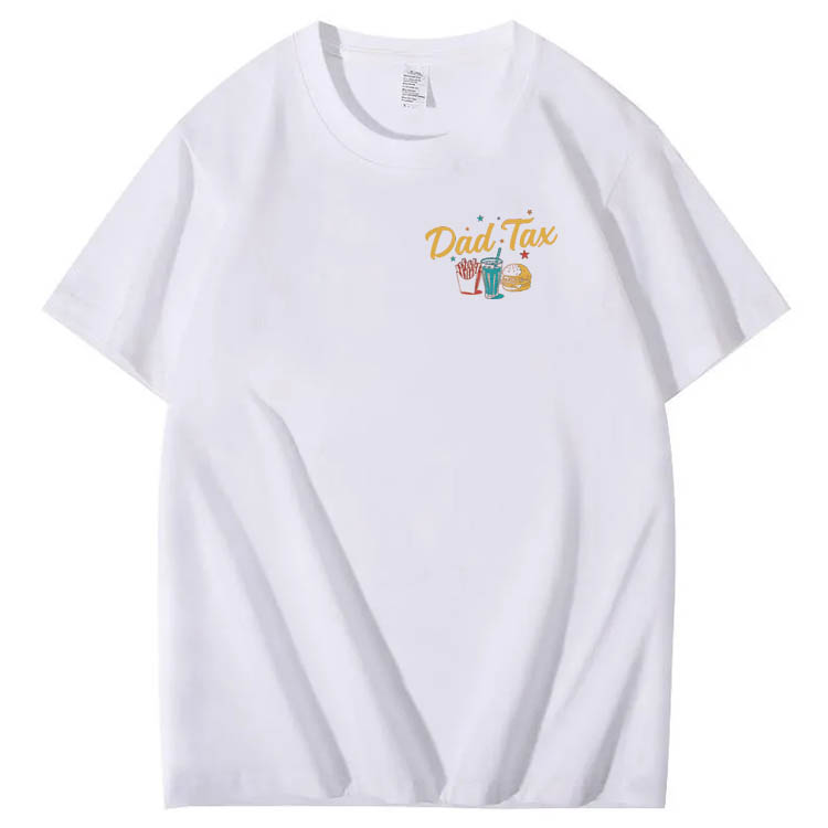Official Dad Tax Pattern Print 100%Cotton T-Shirt