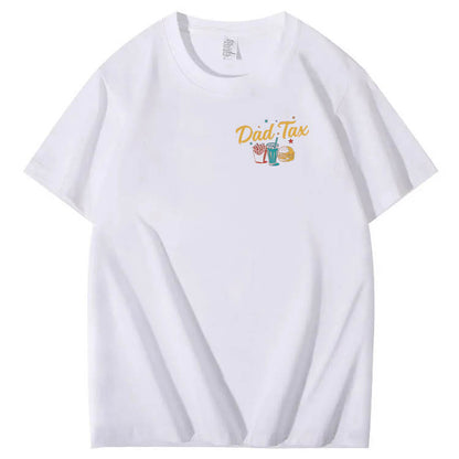 Official Dad Tax Pattern Print 100%Cotton T-Shirt