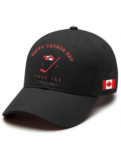 Unisex Retro Happy Canada Day July 1st Since 1867 Print Baseball Cap