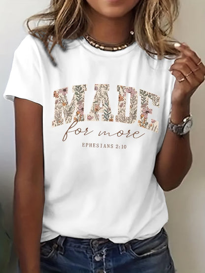 Women's Made For More Print T-shirt