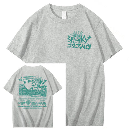 Spooky Island Halloween 100% Cotton T-Shirt