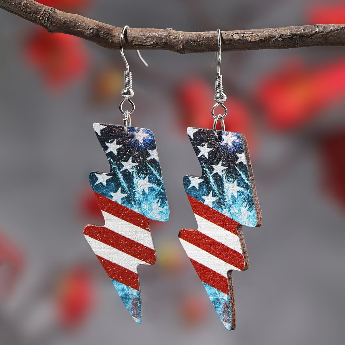 Women's 4th Of July America Flag Earrings