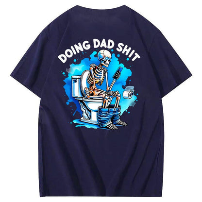 Doing Dad Shit Art Pattern Print T-Shirt