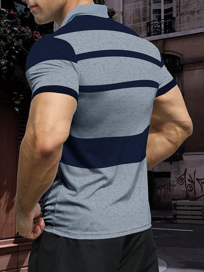 Lässiges Poloshirt für Herren mit Buchstabendruck